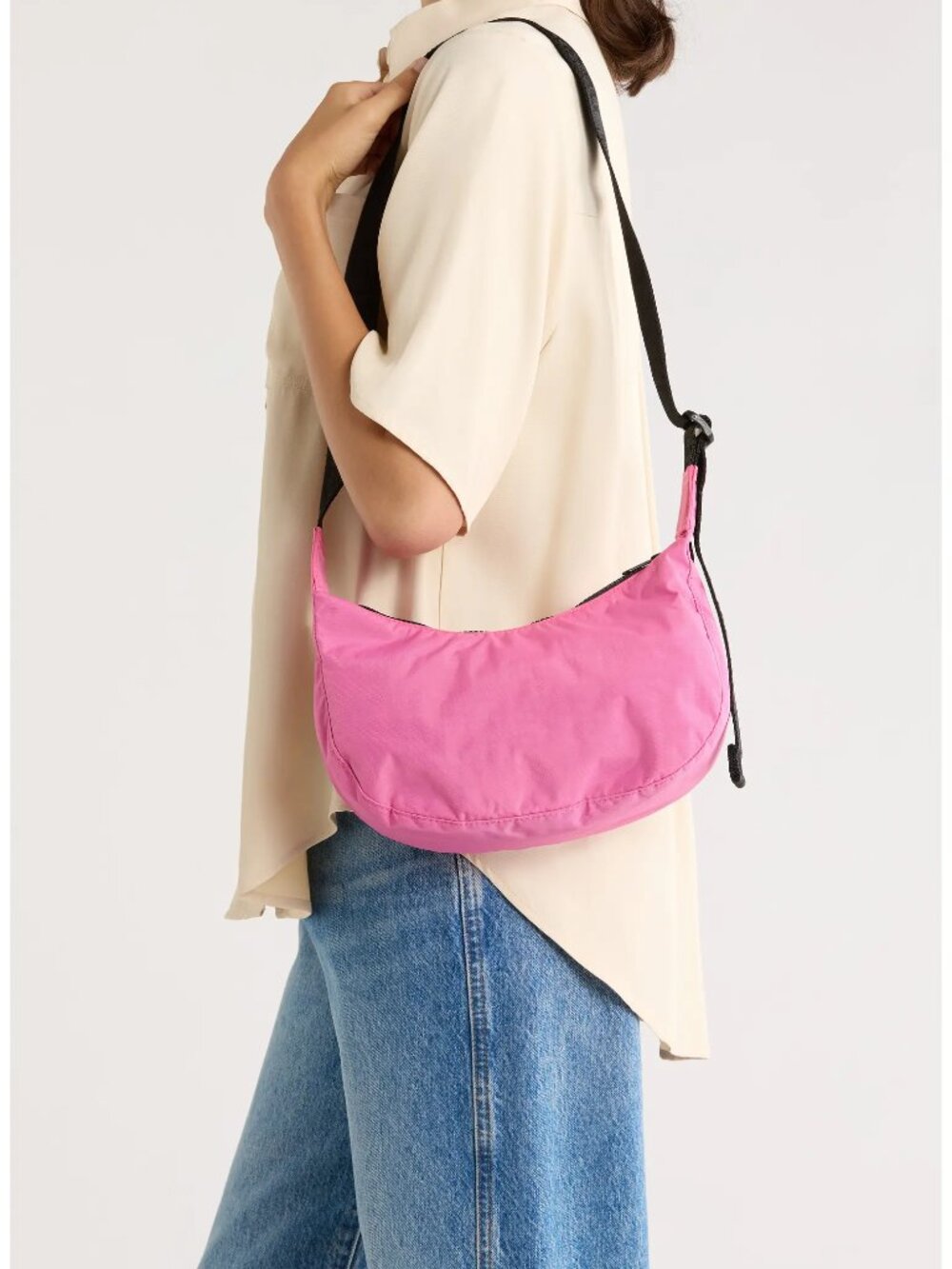Baggu Small Nylon Crescent Bag NWT (Pink)